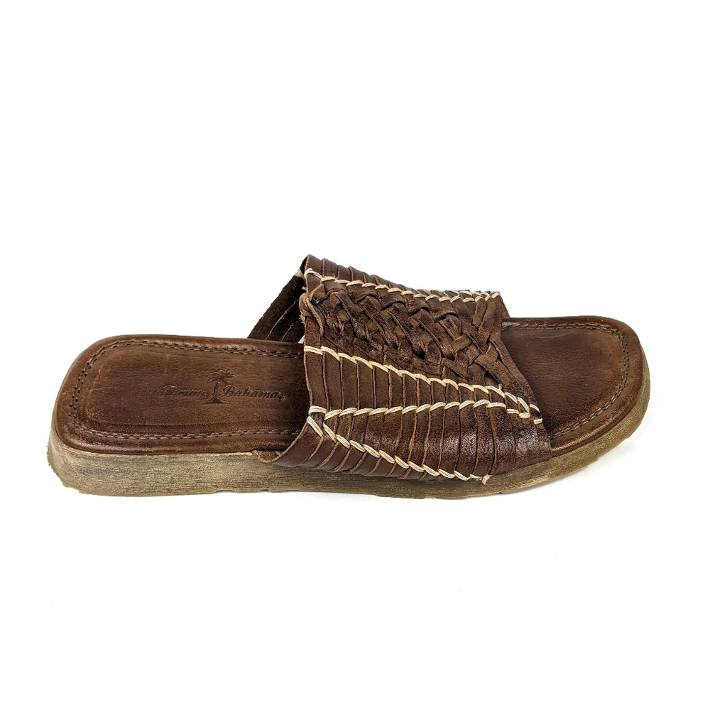 TOMMY BAHAMA Men's Leather Slip On Sandal